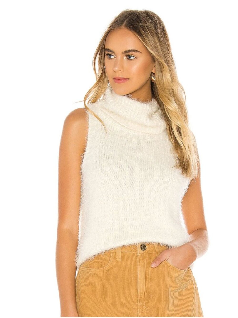 Show Me Your Mumu Fauna Tank Sweater Top Cream